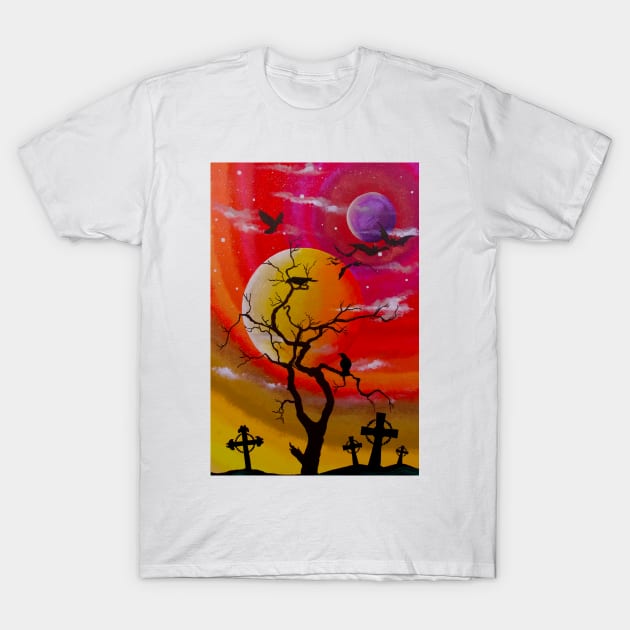 All Hallows Glow T-Shirt by Deborah Malcolm